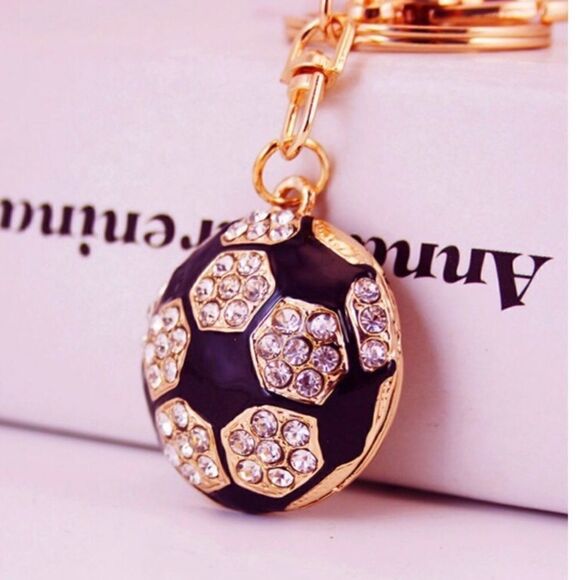 Soccer Ball Pave’ Purse Charm - Picture 2 of 3